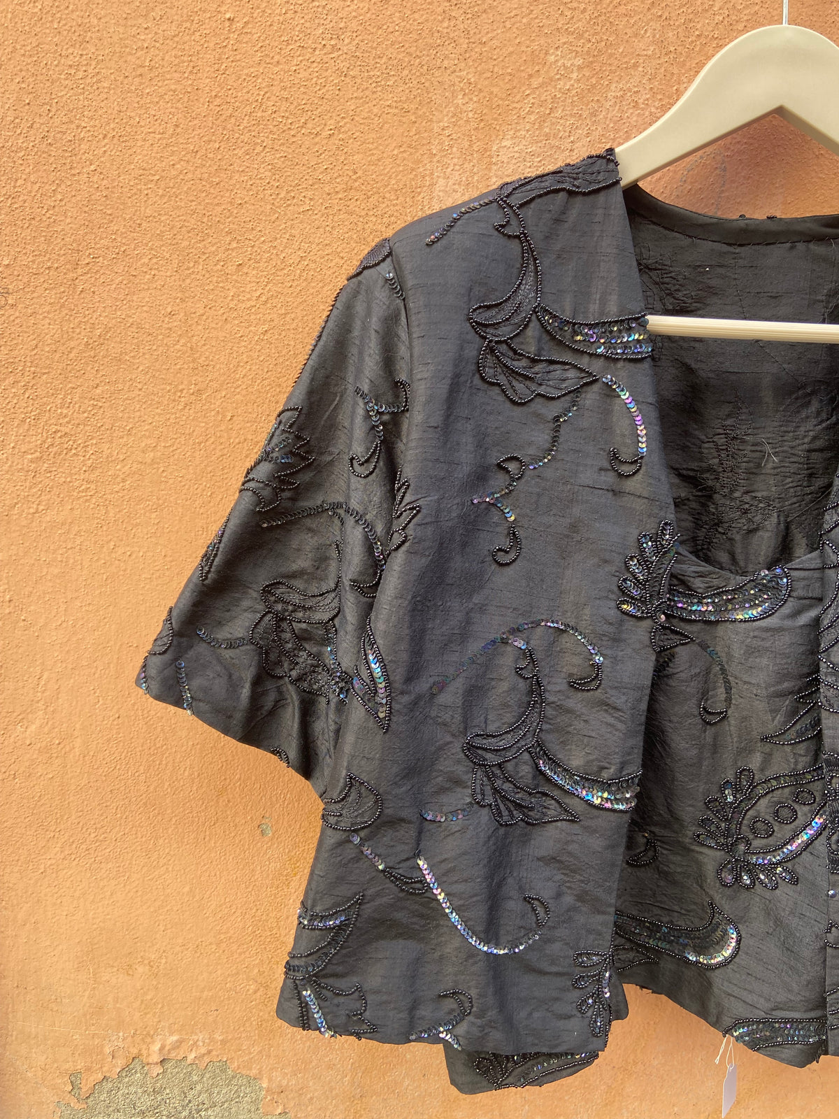 Twinset sartoriale con pailettes