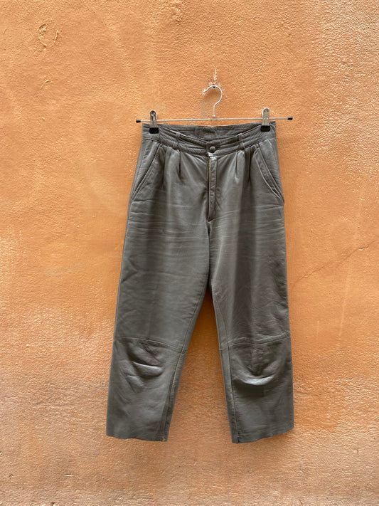 Pantalone pelle grigio