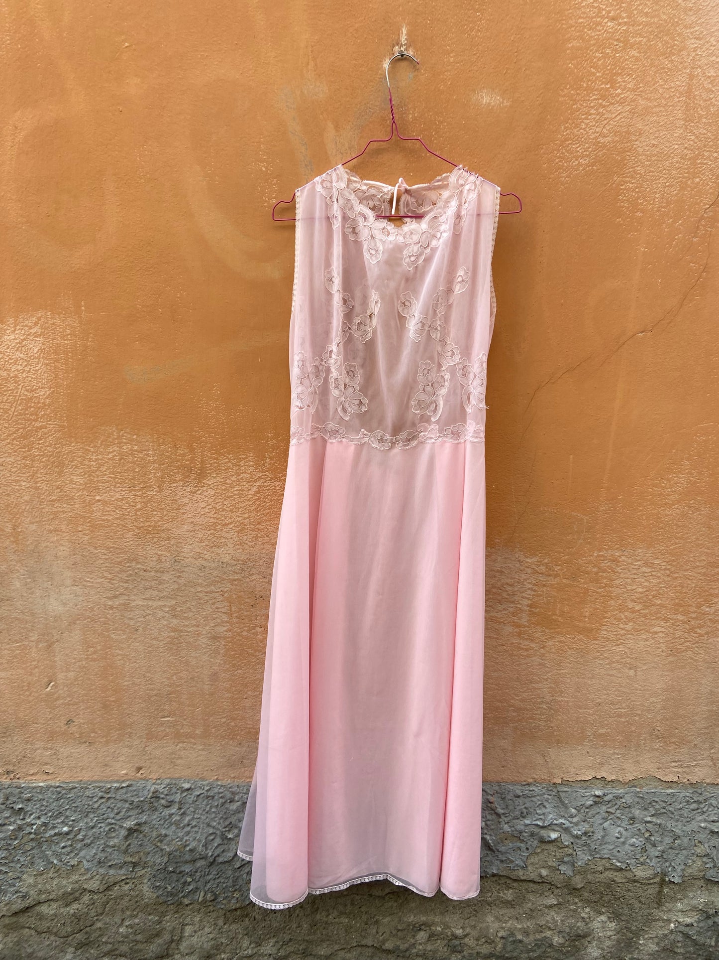 Abito camicia da notte rosa