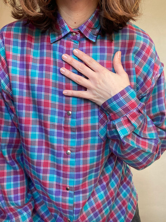 Camicia tartan anni 80
