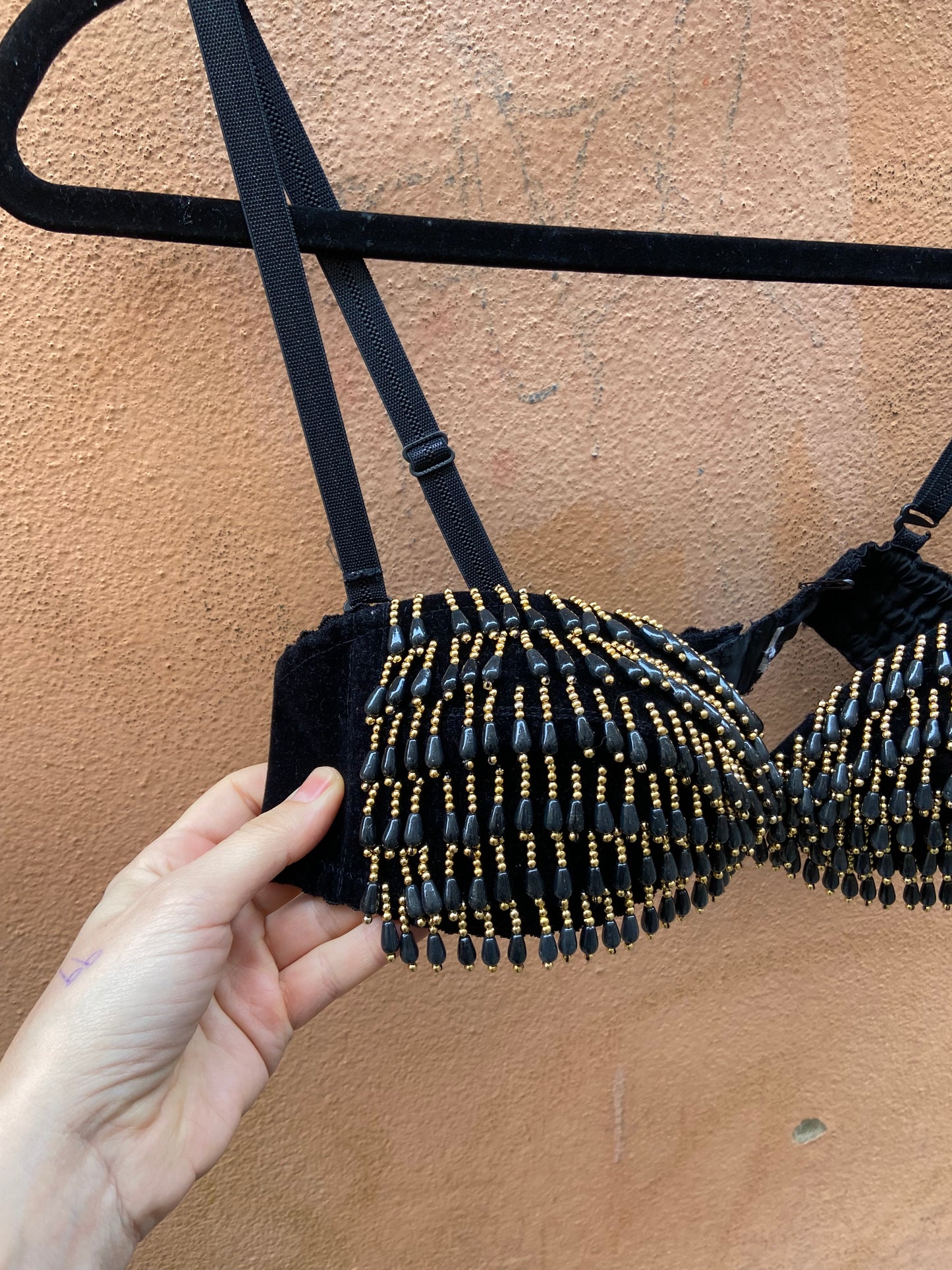 Top perline vintage party