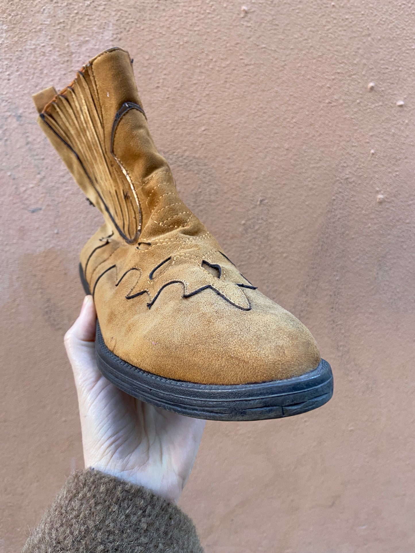 Stivaletto texano scamosciato