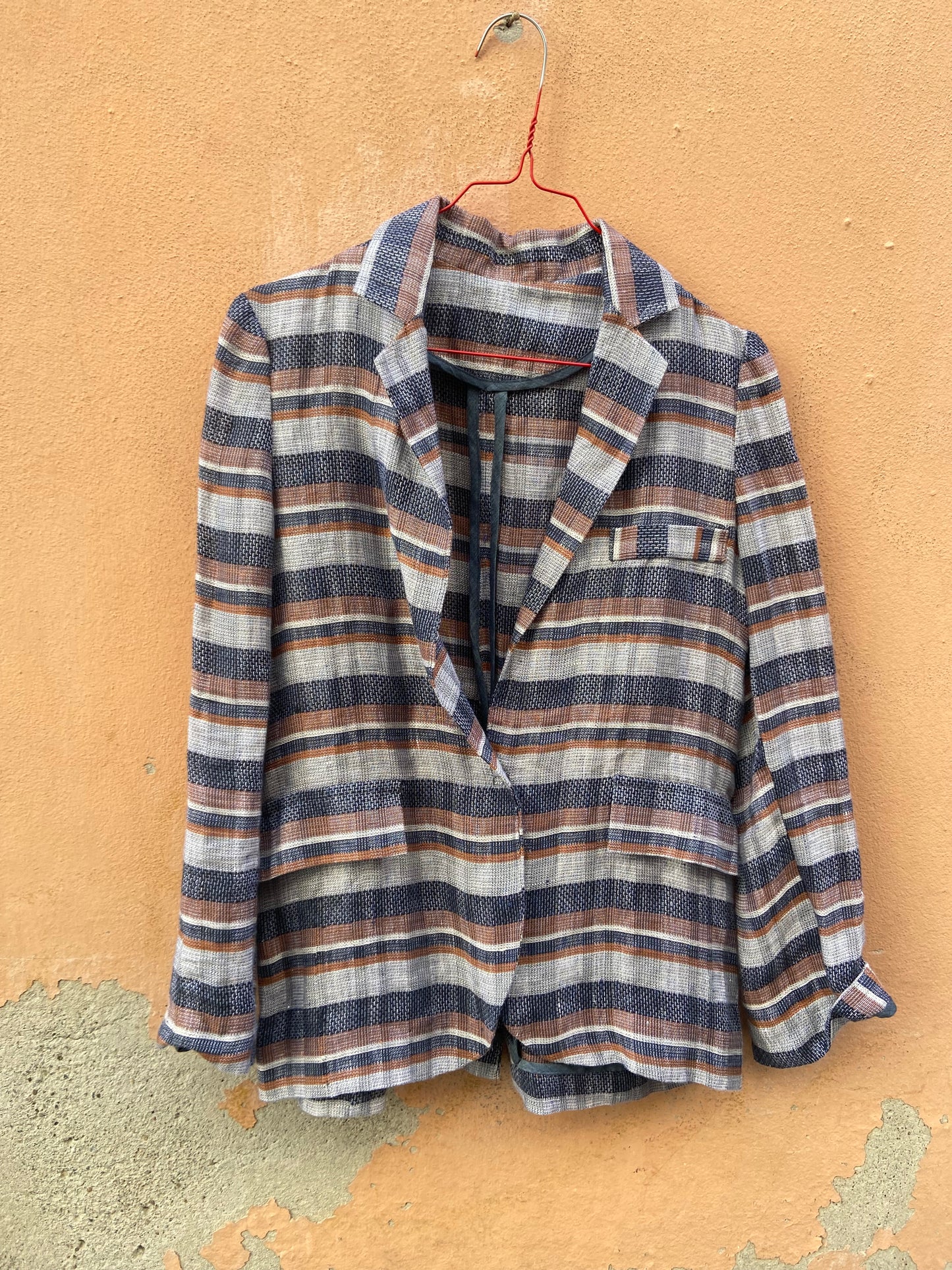 Blazer quadrettato estivo