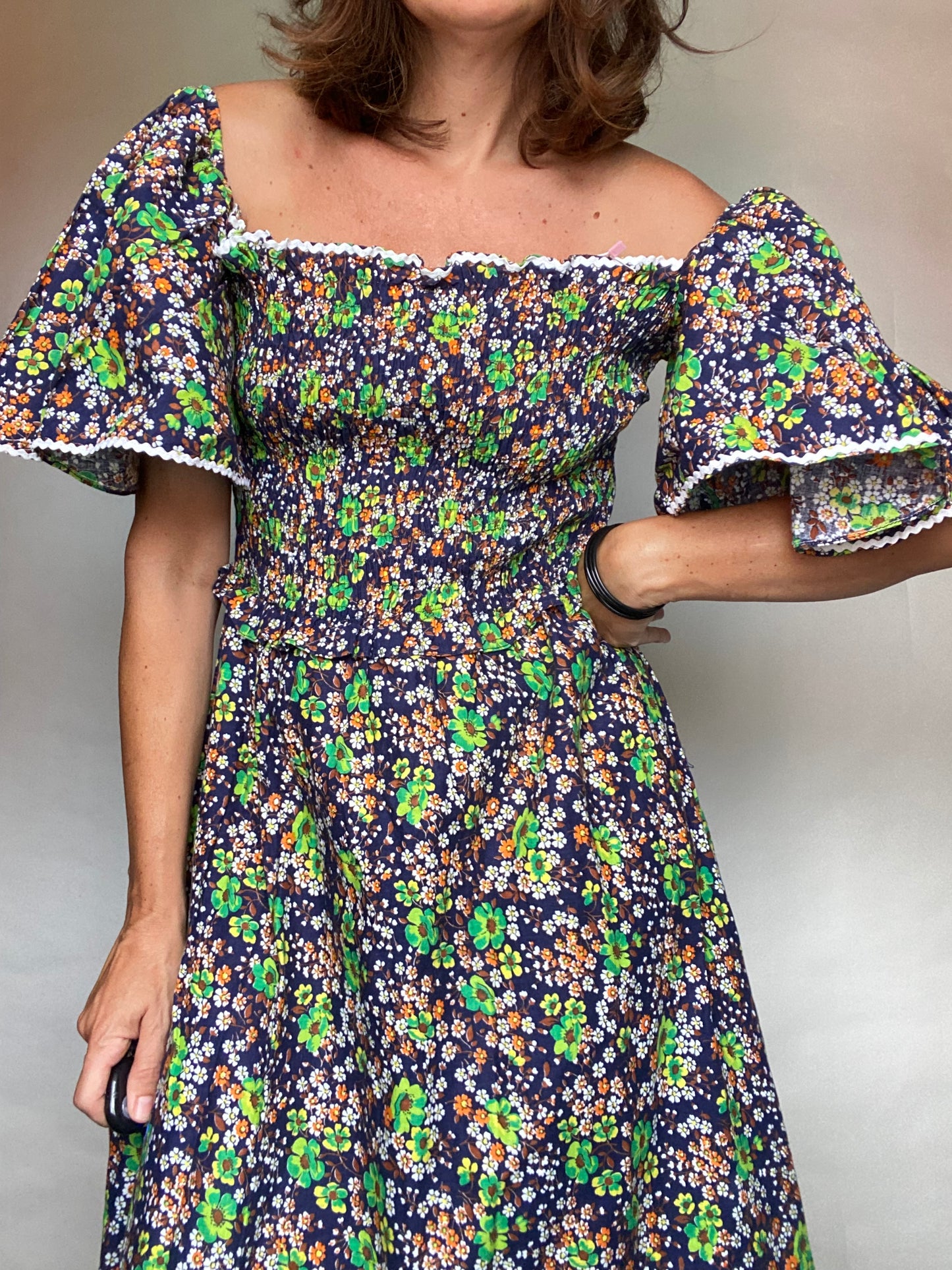 Abito 70s floreale