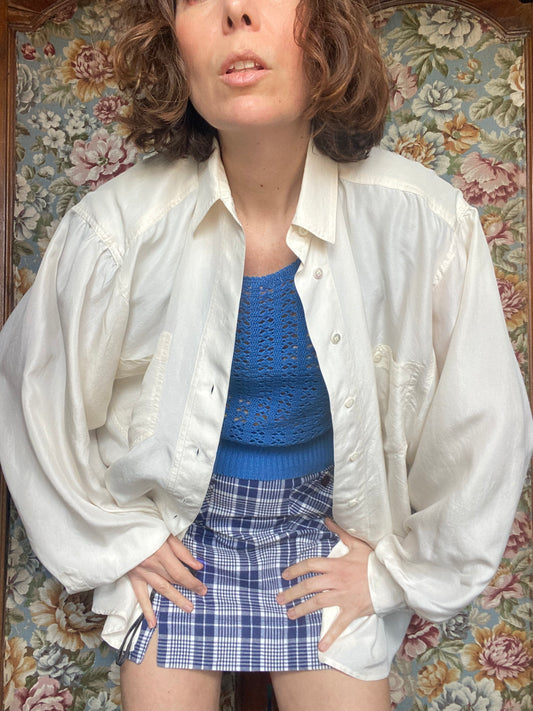 Camicia seta Benetton 90s