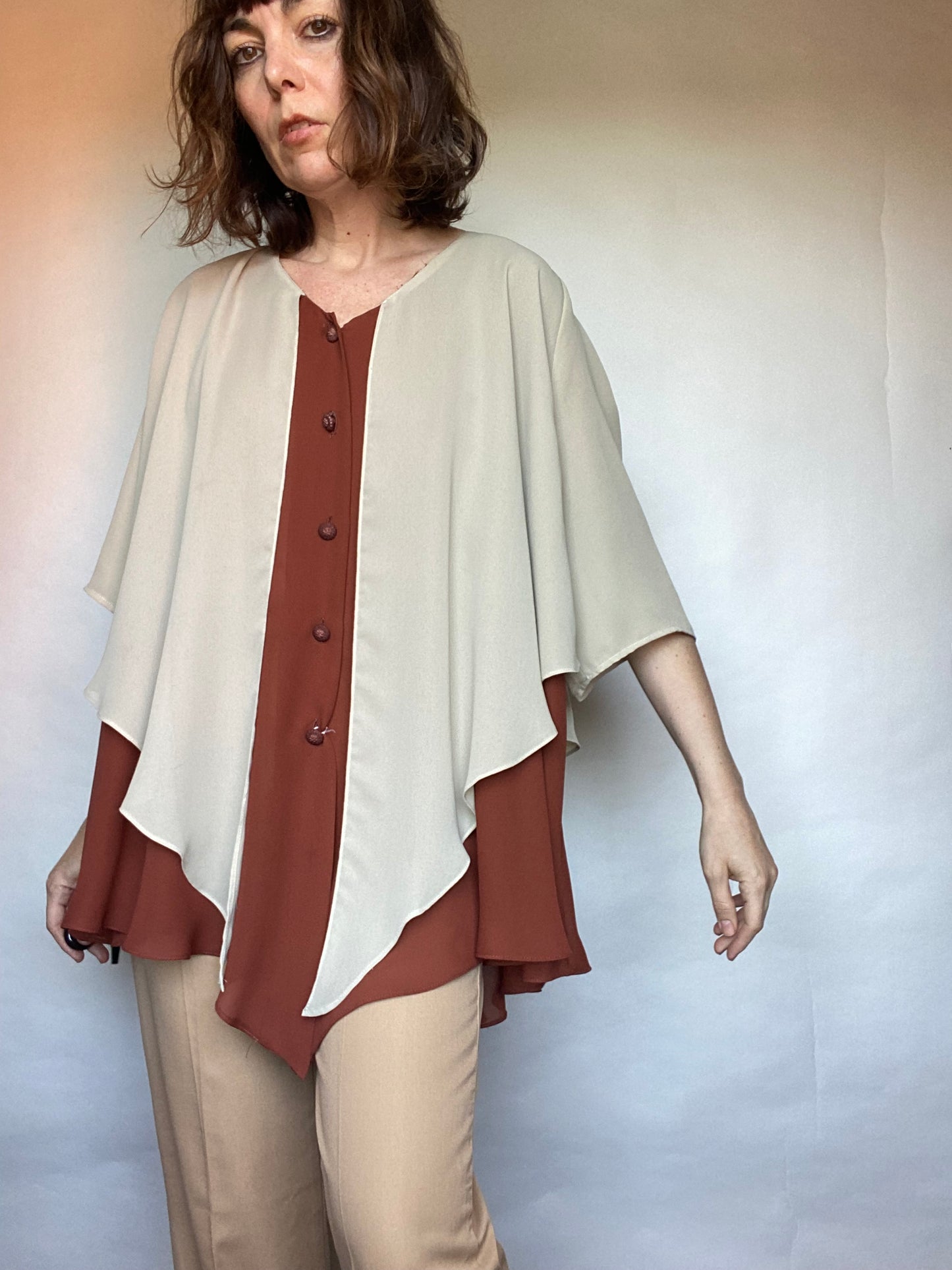 Blusa bicolore