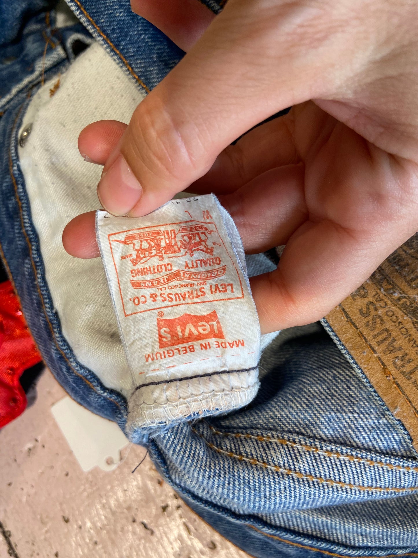 Levis orange tab