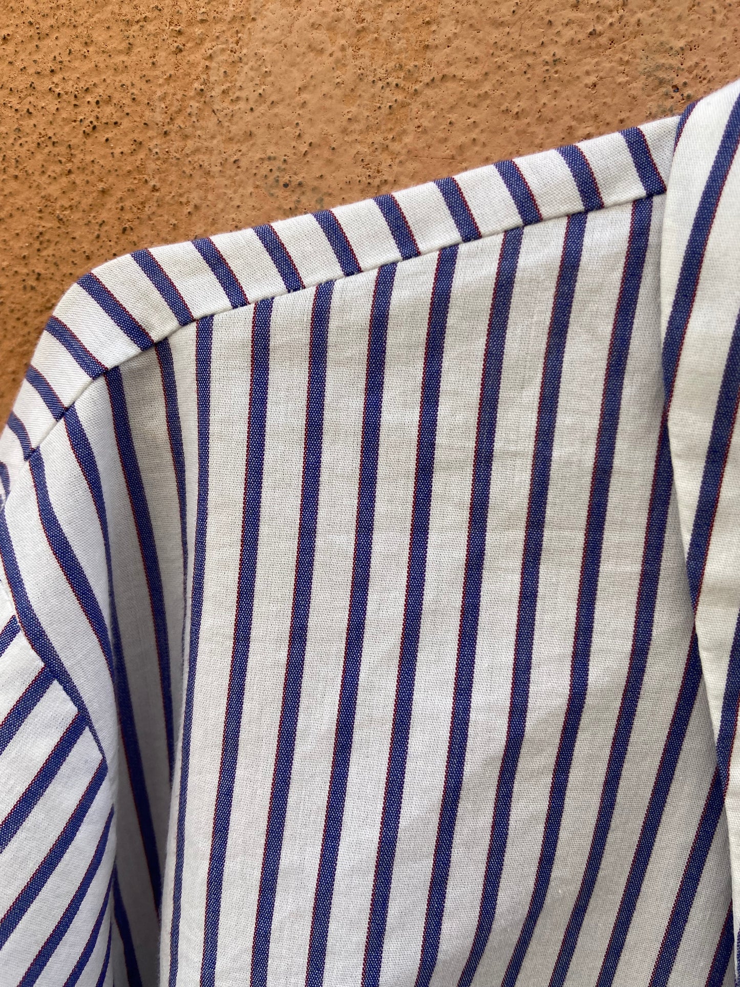 Camicia righe blu rosso