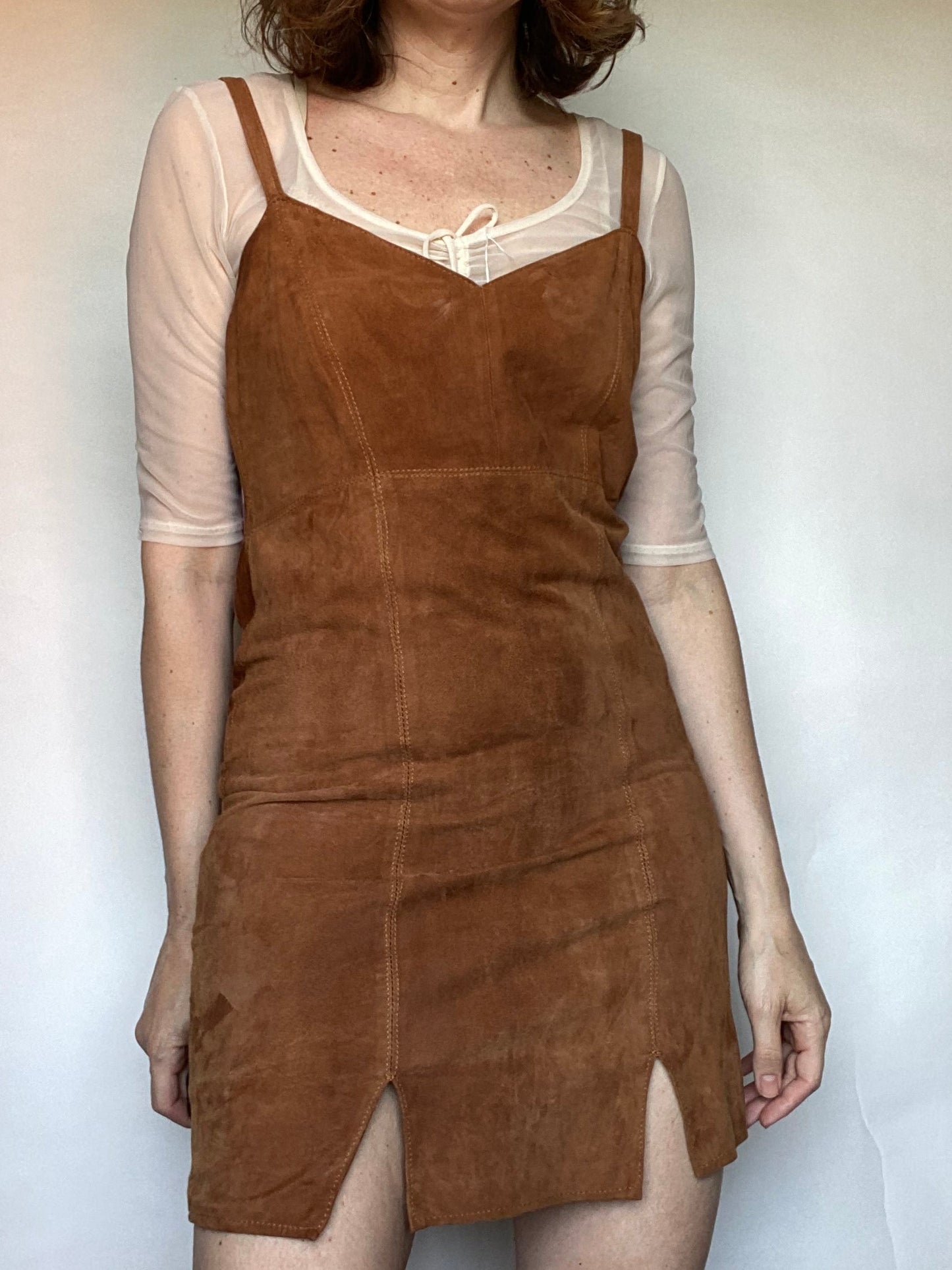 Mini dress scamosciato