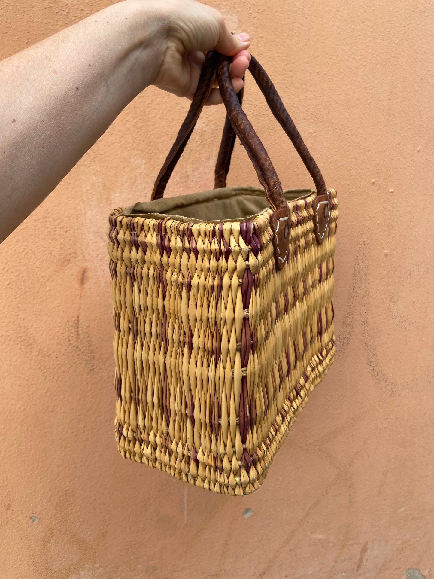 Bauletto paglia vintage