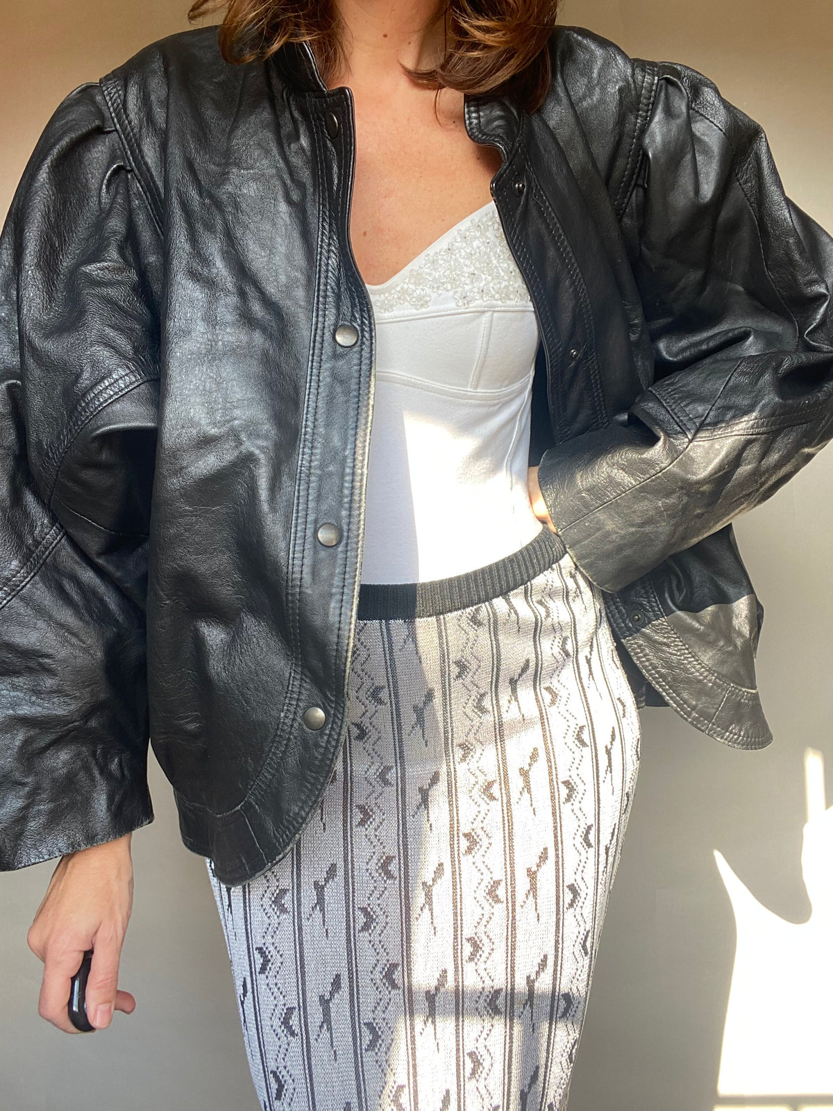 Bluson 80s pelle