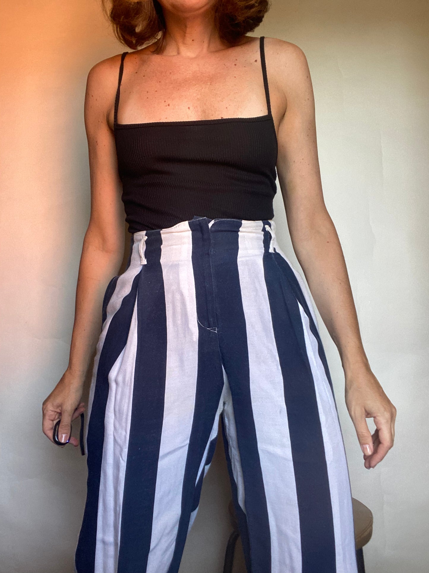 pantalone righe vintage
