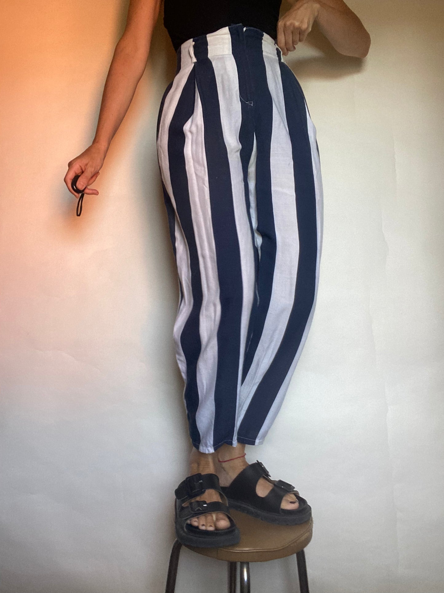 pantalone righe vintage